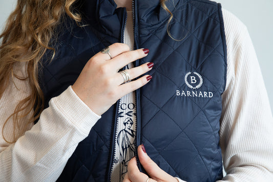 Barnard College Quilted Vest