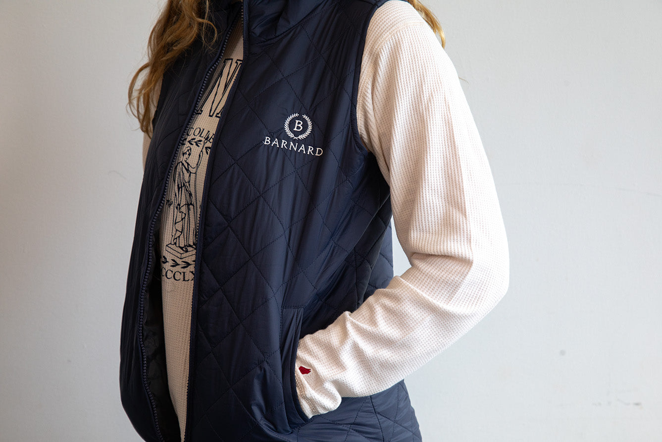 Barnard College Quilted Vest