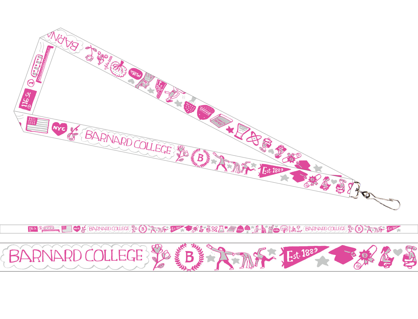 Barnard College x Julia Gash Lanyard