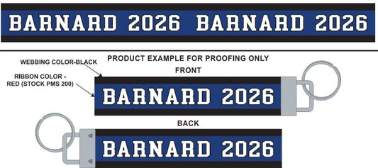 Barnard Senior Class of '26 Keychain Strap