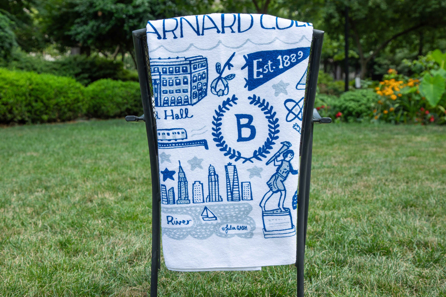 Barnard College x Julia Gash Beach Towel