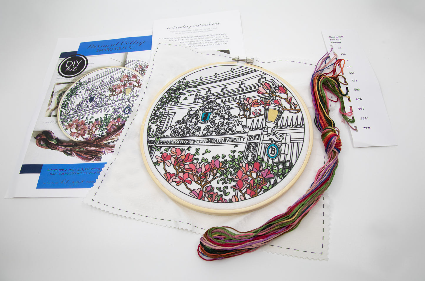 Barnard College Embroidery Kit