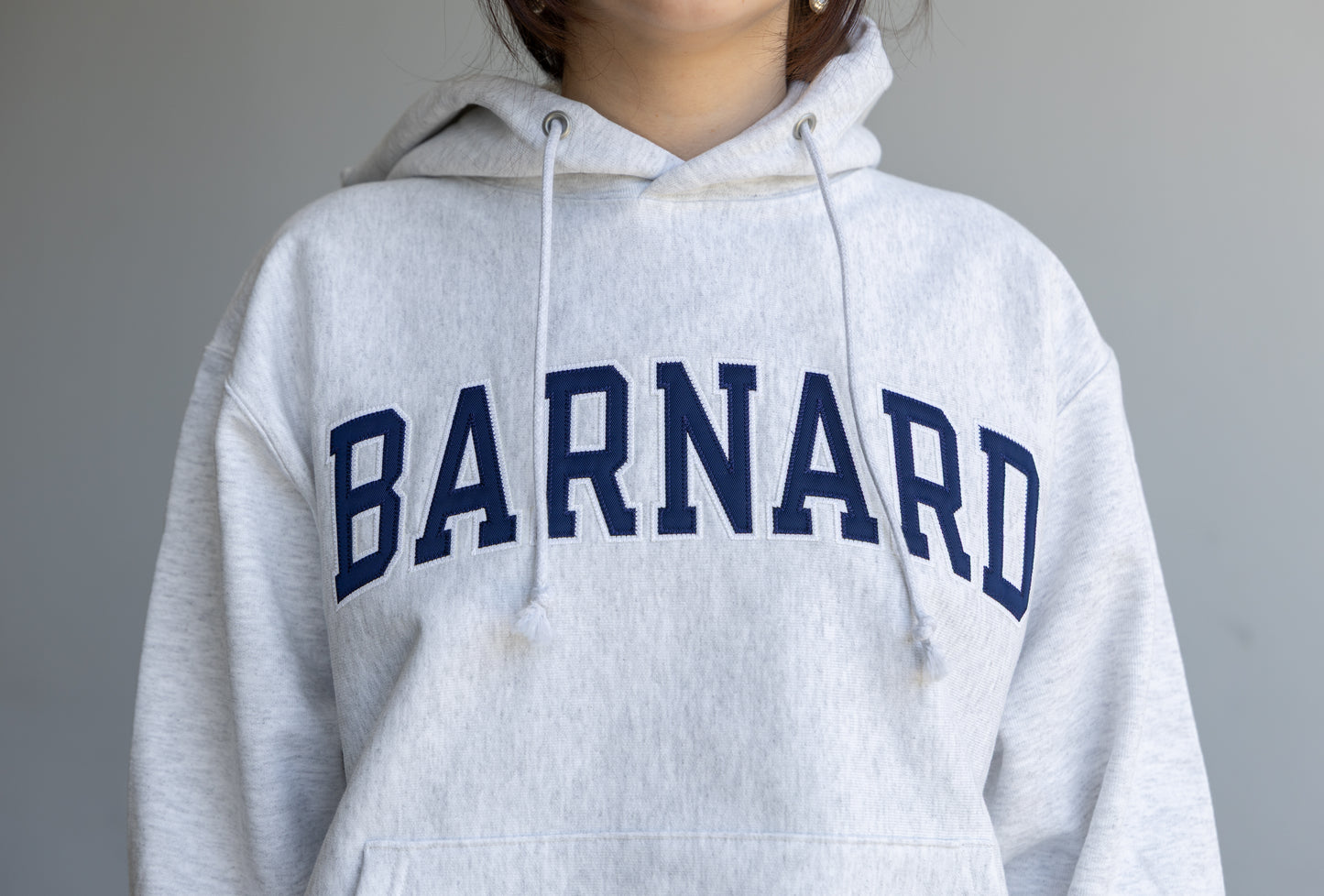 Reverse Weave Letter Hoodie
