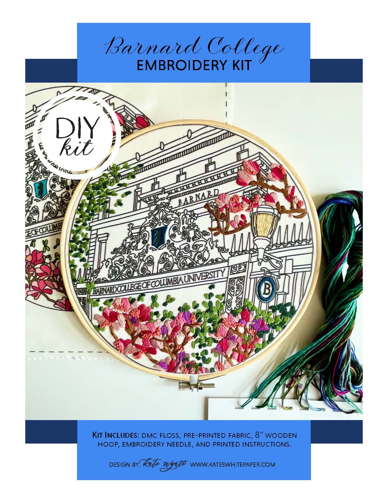 Barnard College Embroidery Kit