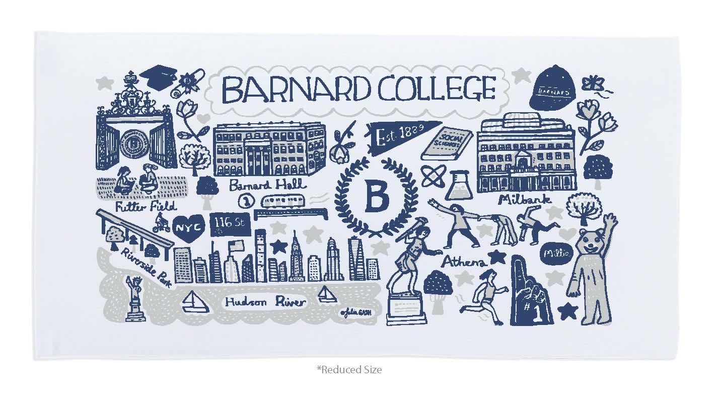 Barnard College x Julia Gash Beach Towel