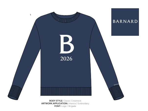 Barnard Senior Class of '26 Sweater